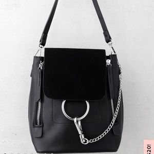 Lulus black vegan leather backpack